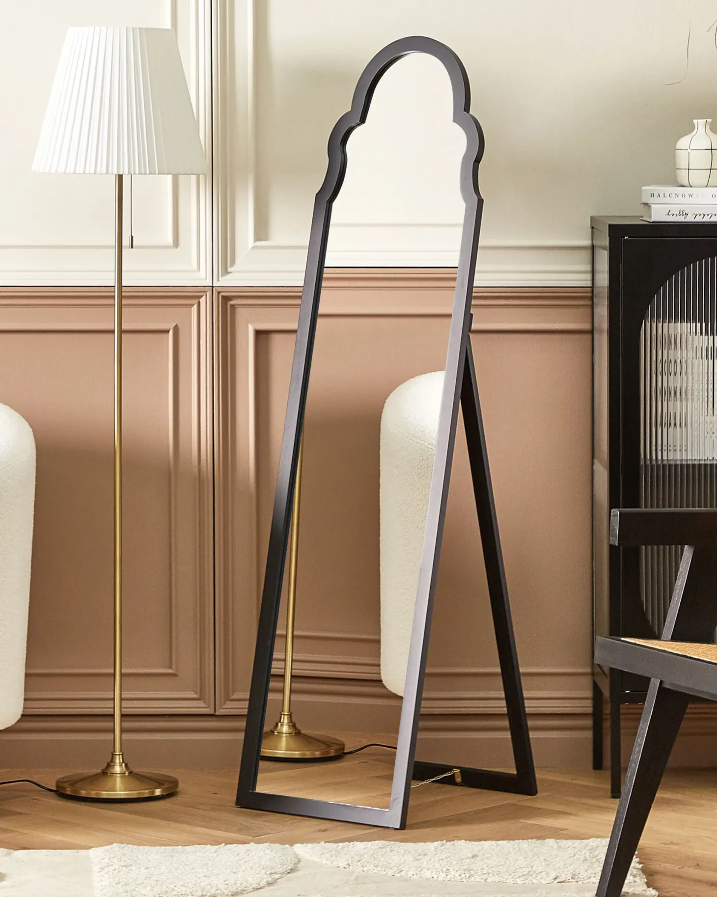 Lustro stojące CHATILLON 150 cm Czarny