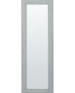 Lustro stojące LOCRONAN 150 cm Ekoskóra Jasnoszary