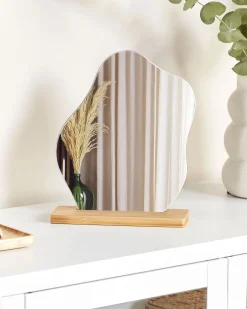 Lustro stojące LOZERE 19 cm 22 cm Bambus Jasnobrązowy