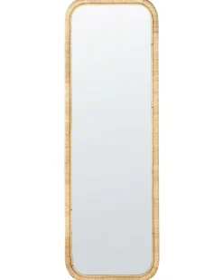 Lustro stojące MALANGE 150 cm Rattan Naturalny