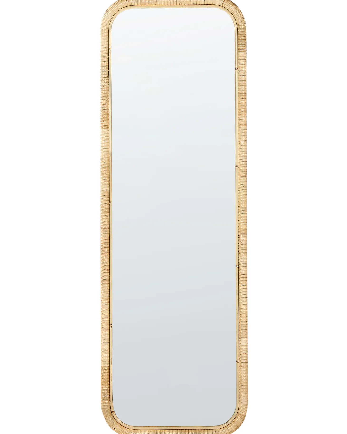 Lustro stojące MALANGE 150 cm Rattan Naturalny
