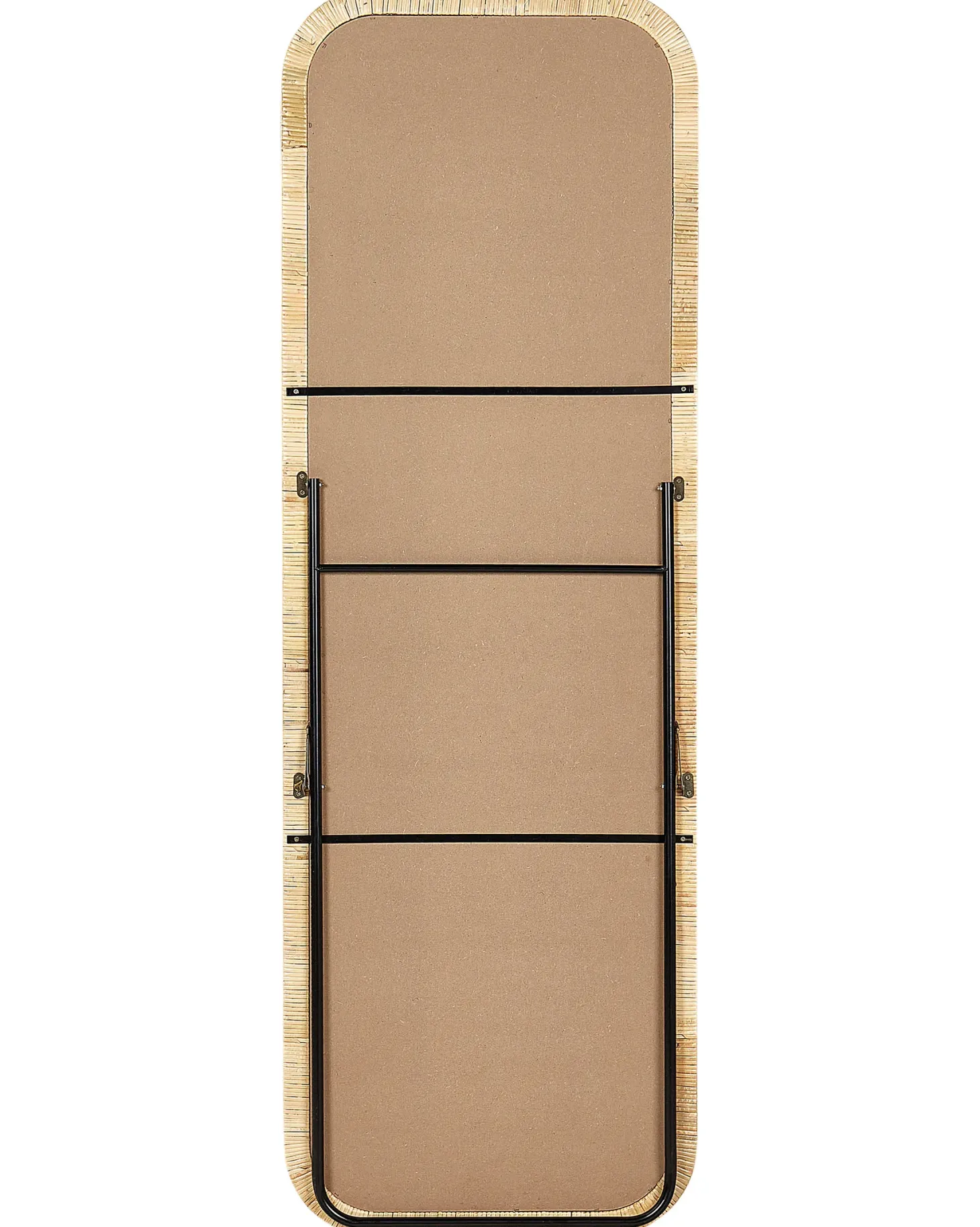 Lustro stojące MALANGE 150 cm Rattan Naturalny