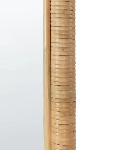 Lustro stojące MALANGE 150 cm Rattan Naturalny
