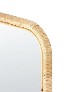 Lustro stojące MALANGE 150 cm Rattan Naturalny