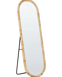 Lustro stojące MONTOT 150 cm Rattan Naturalny