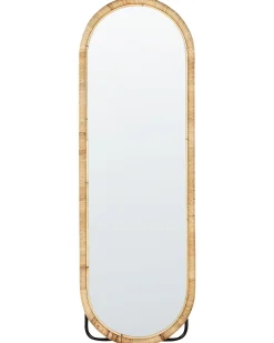Lustro stojące MONTOT 150 cm Rattan Naturalny