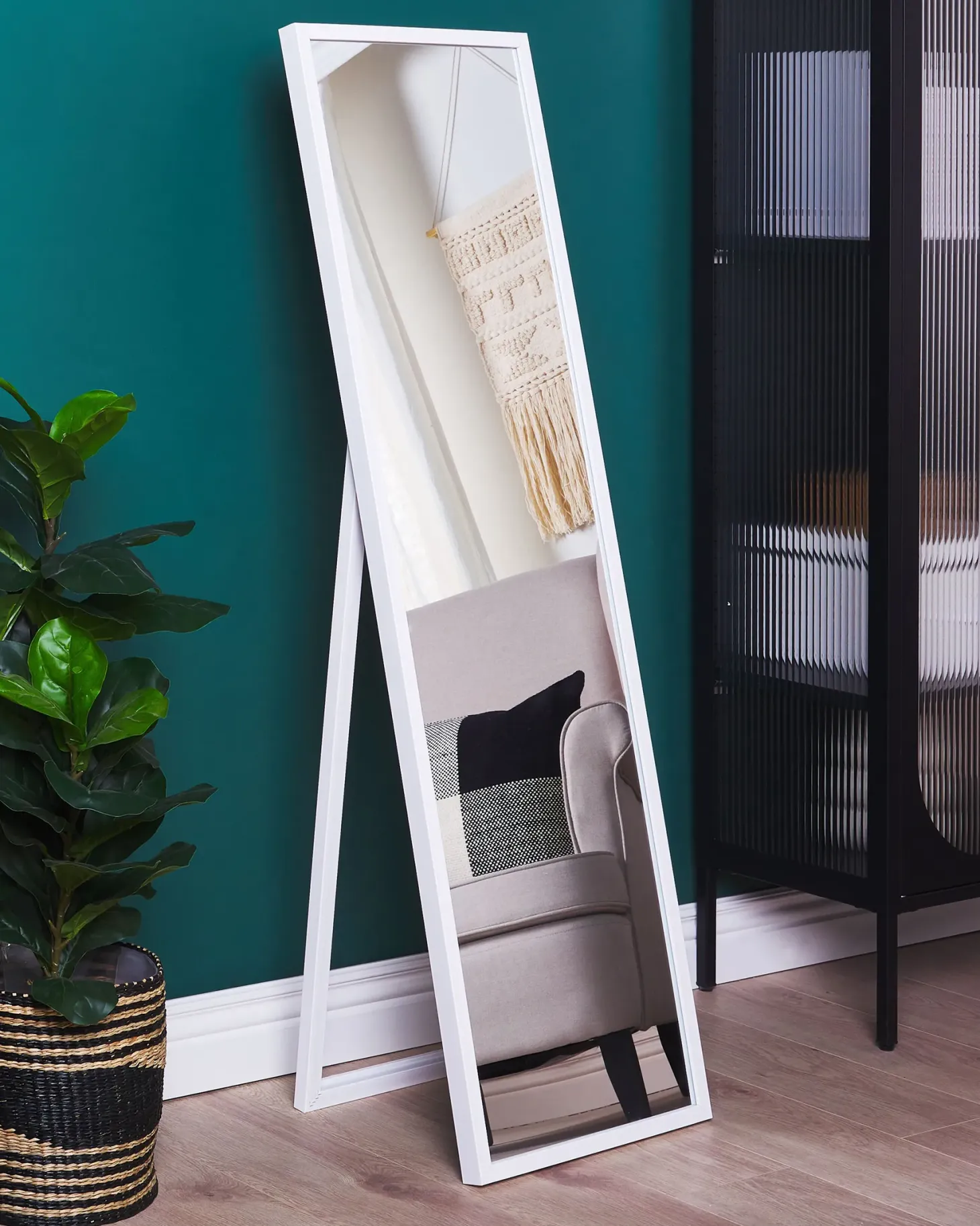 Lustro stojące TORCY 140 cm Biały