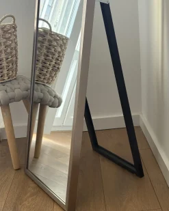 Lustro stojące TORCY 140 cm Srebrny