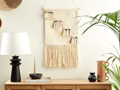 Makrama ścienna BUREWALA Bawełna 108 cm Beżowy