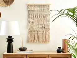 Makrama ścienna GUJRAT Bawełna 102 cm Beżowy