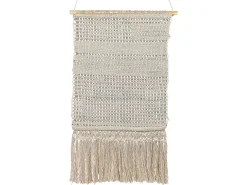 Makrama ścienna GUJRAT Bawełna 102 cm Beżowy