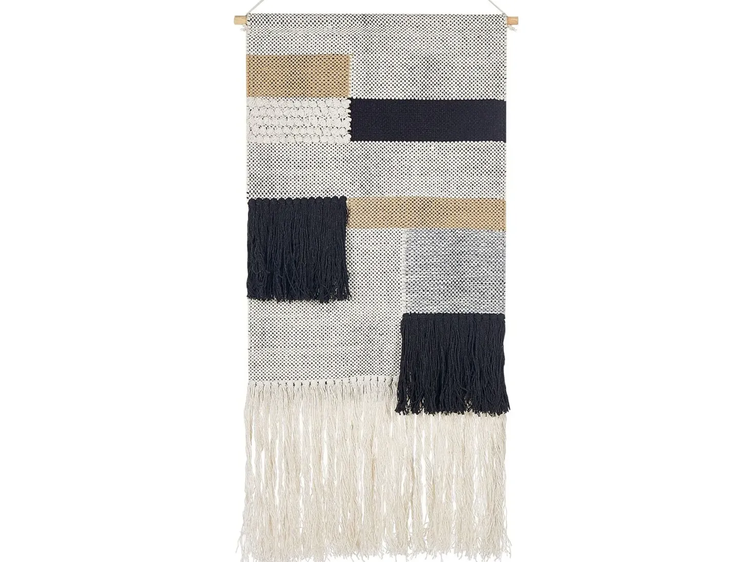 Makrama ścienna HANGU Bawełna 114 cm Beżowy