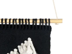Makrama ścienna PAKPATTAN Bawełna 123 cm Czarny