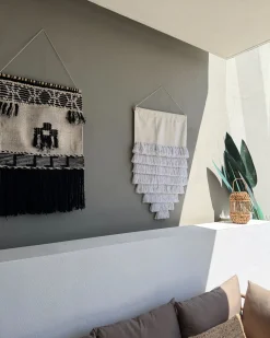 Makrama ścienna THUL Bawełna 107 cm Biały