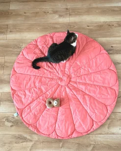 Mata dla dzieci ELIZJUM 110 x 110 cm Bawełna Różowy