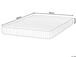 Outlet Materac kieszeniowy MISTY H3/4 twardy 180 x 200 cm Wszystkie Materace|Materace Kieszeniowe