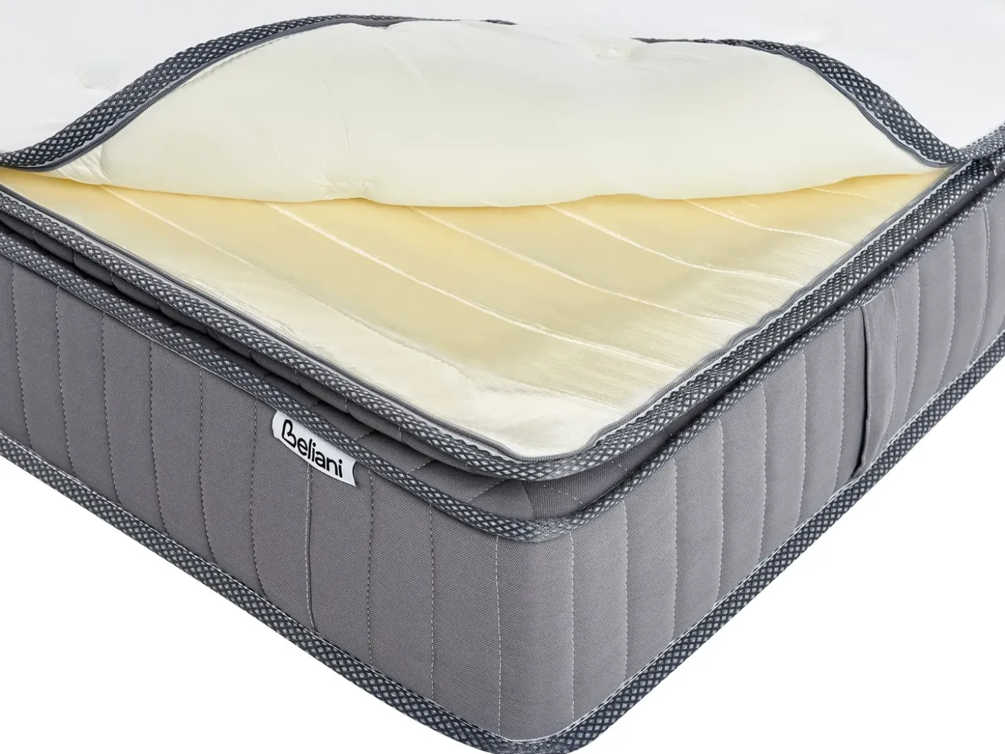 Discount Materac kieszeniowy z żelem i pianką termoelastyczną PLEASANT H2/3 średnio twardy 180 x 200 cm Wszystkie Materace|Materace Kieszeniowe