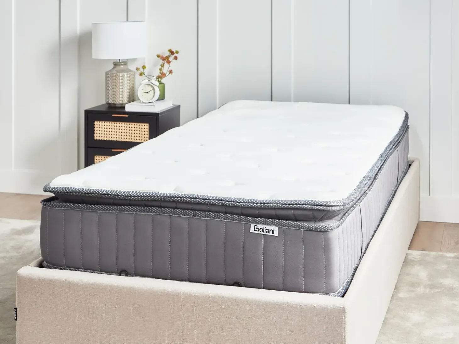Best Materac kieszeniowy z żelem i pianką termoelastyczną PLEASANT H2/3 średnio twardy 90 x 200 cm Dzieci Materace Dziecięce|Materace Dziecięce