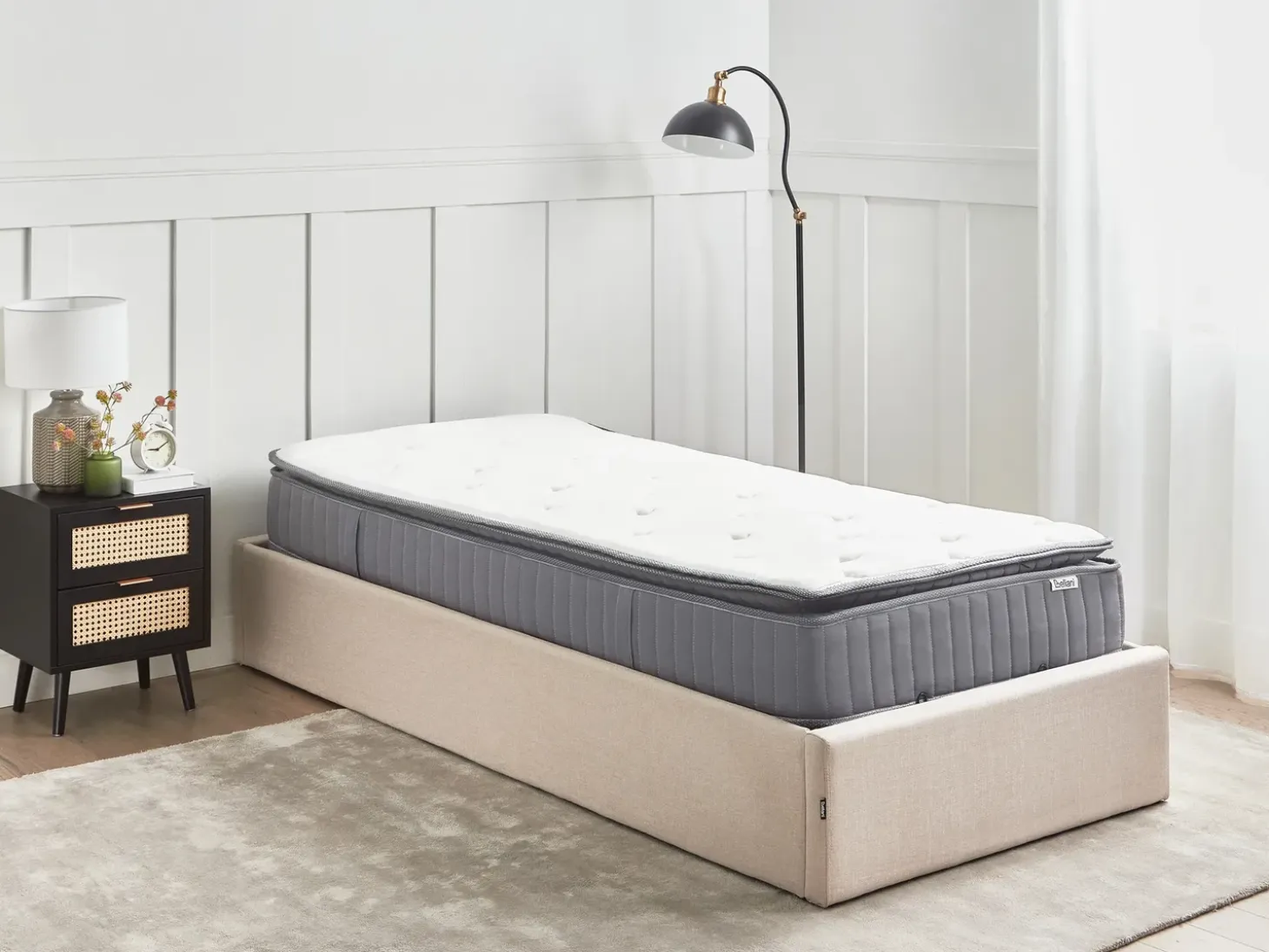 Best Materac kieszeniowy z żelem i pianką termoelastyczną PLEASANT H2/3 średnio twardy 90 x 200 cm Dzieci Materace Dziecięce|Materace Dziecięce