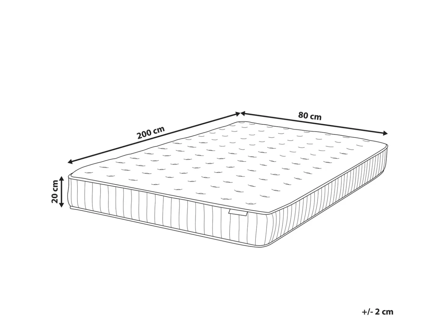 Clearance Materac kieszeniowy z lateksem DREAM 80 x 200 cm Dzieci Wszystkie Materace|Wszystkie Meble I Akcesoria Dziecięce