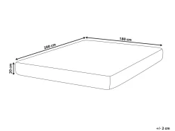 Best Materac kieszeniowy z lateksem SPRINGY H2/3 średnio twardy 180 x 200 cm Wszystkie Materace|Materace Kieszeniowe