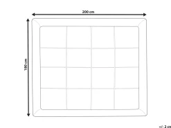 Materac nawierzchniowy z poliestrem AIZKORRI 180 x 200 cm