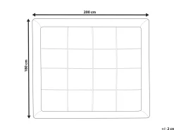 Hot Materac nawierzchniowy z poliestrem MULHACEN 180 x 200 cm Wszystkie Materace|Materace Nawierzchniowe I Ochraniacze