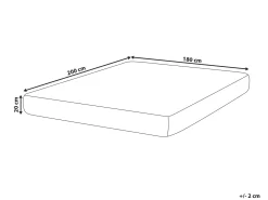 Best Materac piankowy CHEER H3/4 twardy 180 x 200 cm Materace Piankowe|Wszystkie Materace