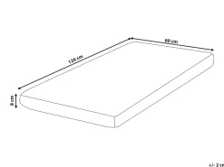 New Materac piankowy do łóżeczka dziecięcego HUSHY H2/3 średnio twardy 60 x 120 cm Dzieci Materace Piankowe|Wszystkie Materace
