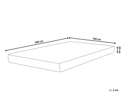 Best Materac piankowy PEARL H2/3 średnio twardy 160 x 200 cm Materace Piankowe|Wszystkie Materace