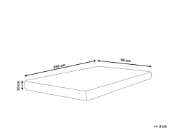 Materac piankowy PICCOLO H2/3 średnio twardy 90 x 200 cm