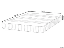 Discount Materac termoelastyczny żelowy HAPPINESS H3/4 twardy 180 x 200 cm Materace Piankowe|Wszystkie Materace