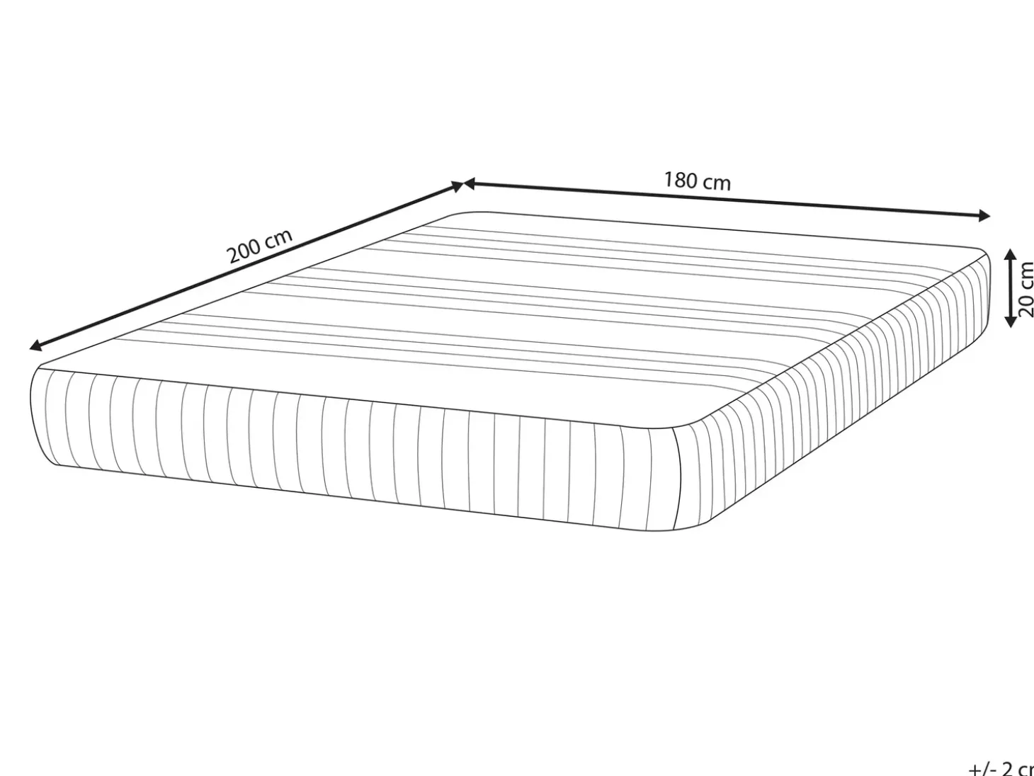 Discount Materac termoelastyczny żelowy HAPPINESS H3/4 twardy 180 x 200 cm Materace Piankowe|Wszystkie Materace