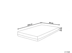 Sale Materac termoelastyczny SERENITY H2/3 średnio twardy 90 x 200 cm Dzieci Materace Dziecięce|Materace Dziecięce