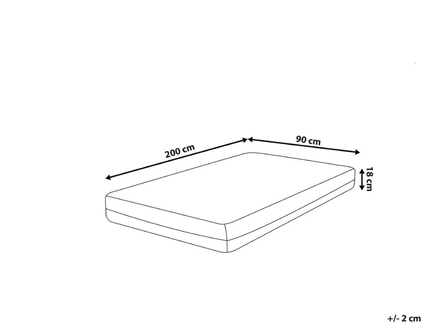 Sale Materac termoelastyczny SERENITY H2/3 średnio twardy 90 x 200 cm Dzieci Materace Dziecięce|Materace Dziecięce