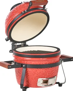 Mini grill węglowy KAMADO Ceramika Czerwony