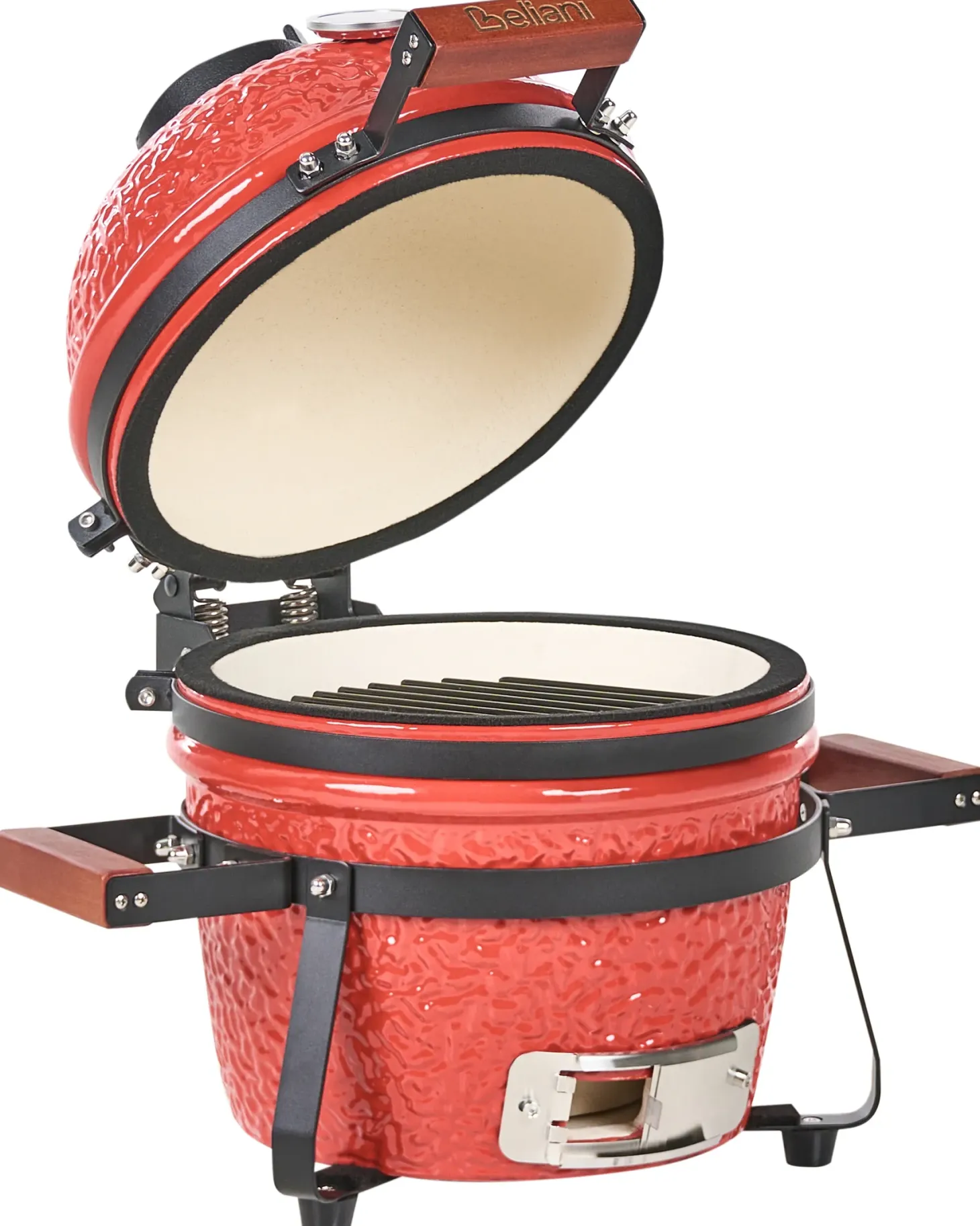 Mini grill węglowy KAMADO Ceramika Czerwony