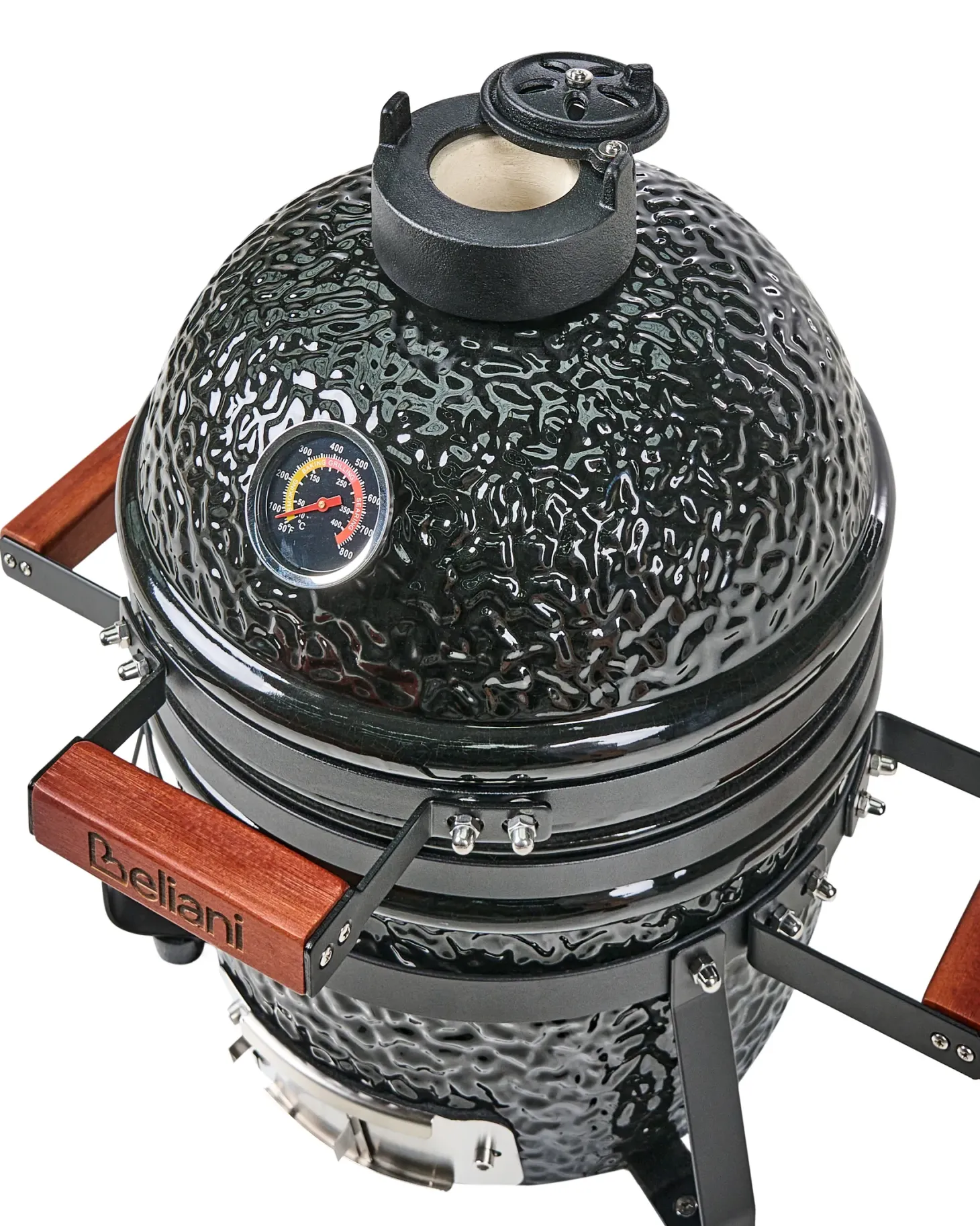 Mini grill węglowy KAMADO Ceramika Czarny