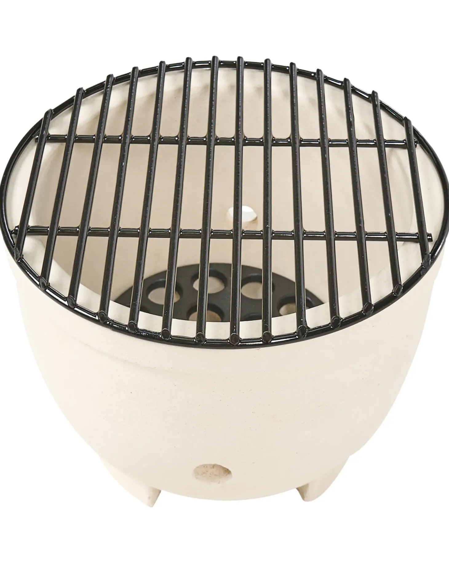 Mini grill węglowy KAMADO Ceramika Czarny