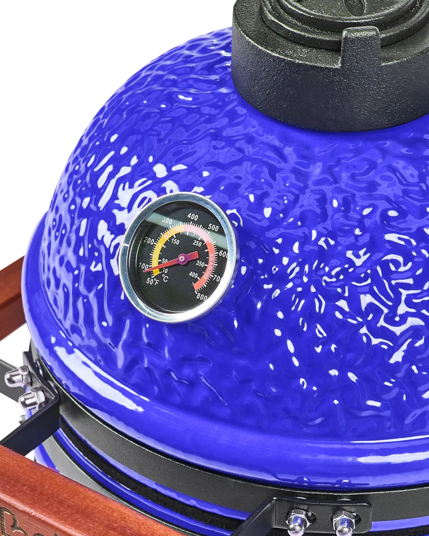 Mini grill węglowy KAMADO Ceramika Niebieski