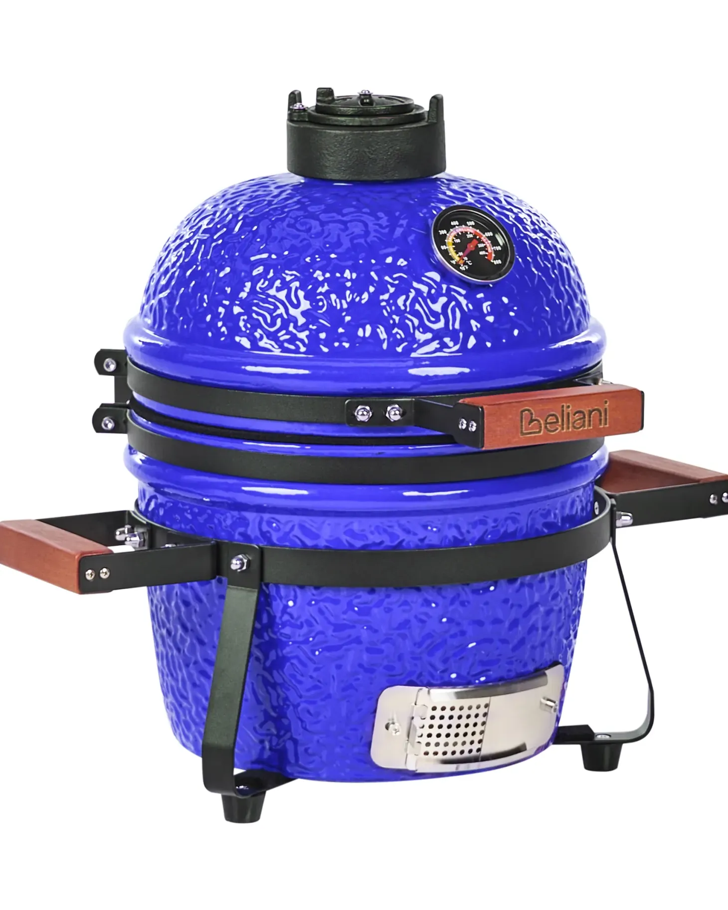 Mini grill węglowy KAMADO Ceramika Niebieski