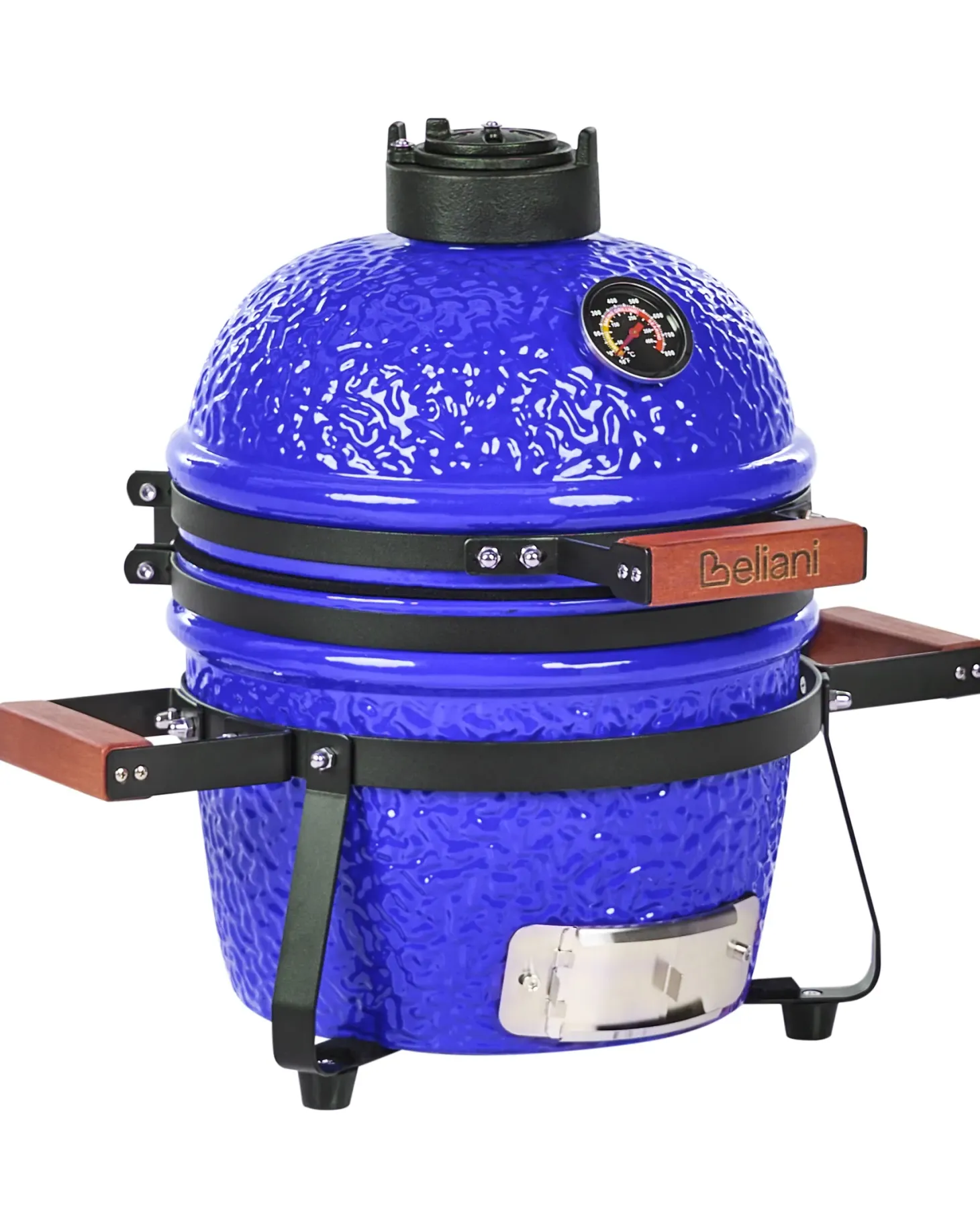 Mini grill węglowy KAMADO Ceramika Niebieski