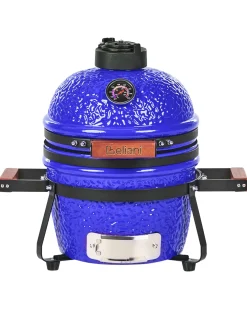 Mini grill węglowy KAMADO Ceramika Niebieski