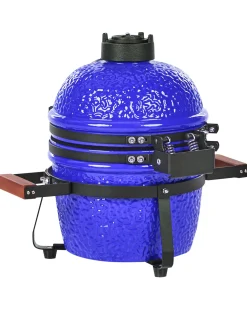 Mini grill węglowy KAMADO Ceramika Niebieski