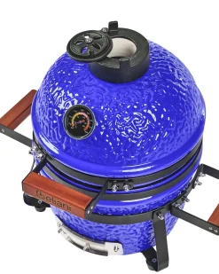 Mini grill węglowy KAMADO Ceramika Niebieski