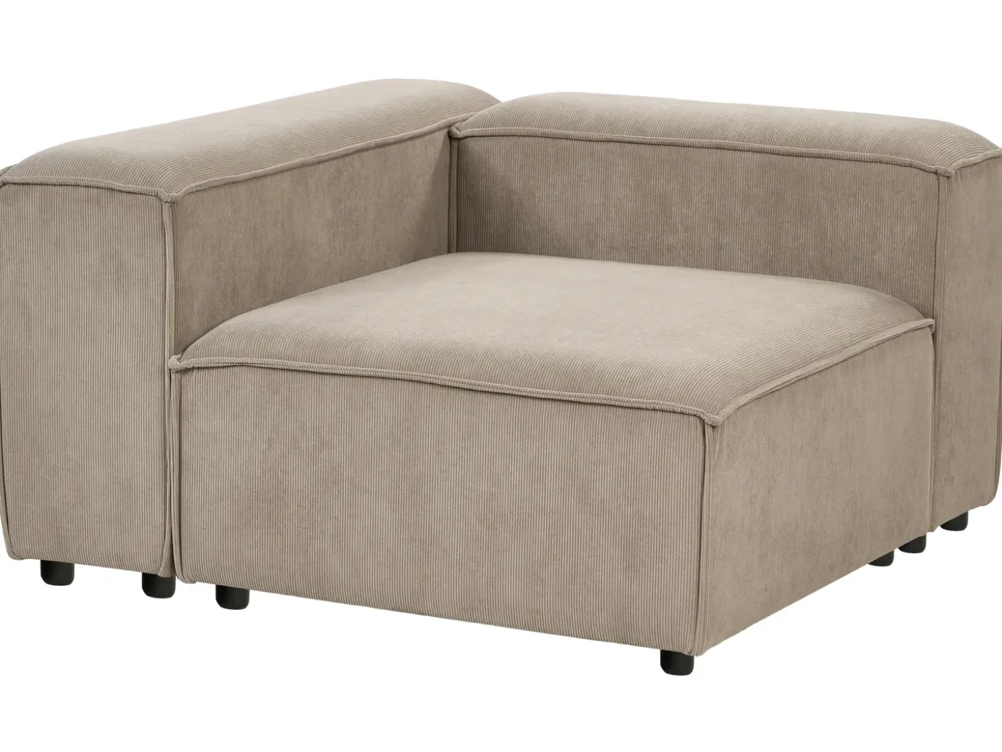 Outlet Moduł narożny ARDAL Prawostronny Jasnobrązowy Sztruks Sofy Modułowe|Kolekcje Sof