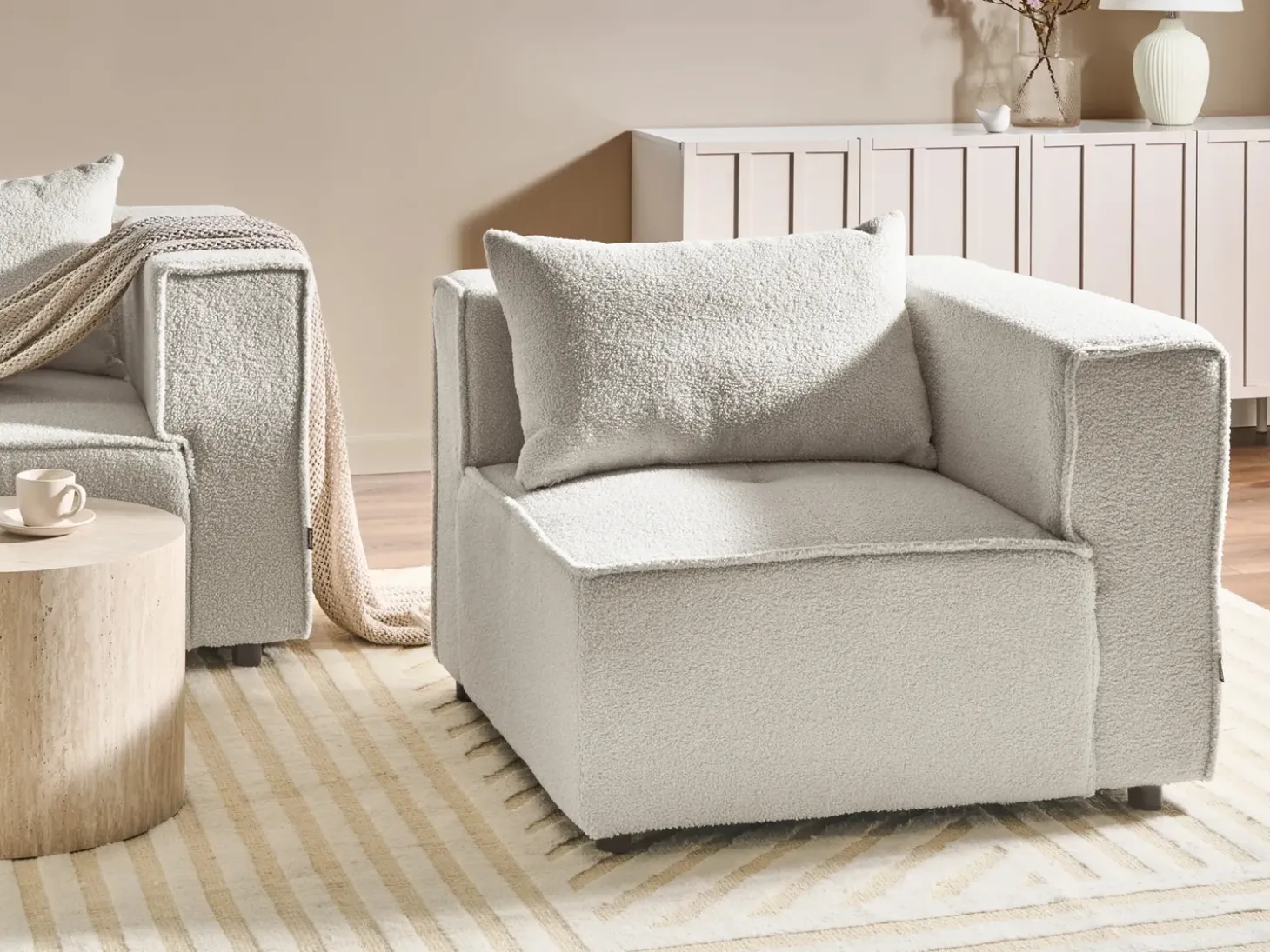 Discount AXEBO Złamana biel Boucle Sofy Modułowe|Kolekcje Sof