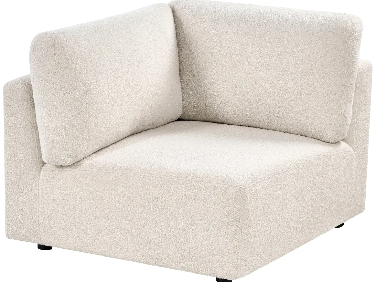 Outlet KIVVIK Złamana biel Boucle Sofy Modułowe|Kolekcje Sof