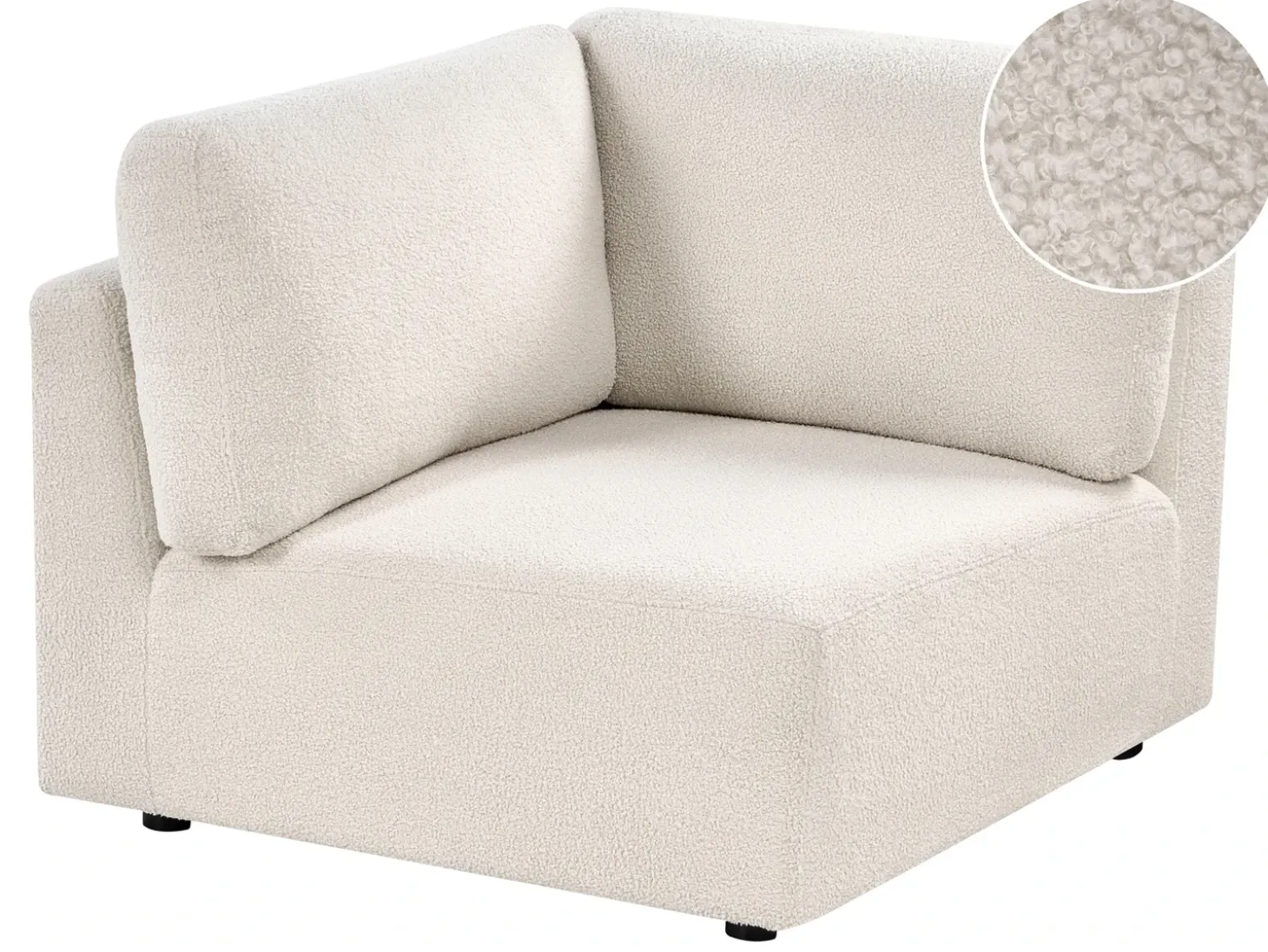 Outlet KIVVIK Złamana biel Boucle Sofy Modułowe|Kolekcje Sof