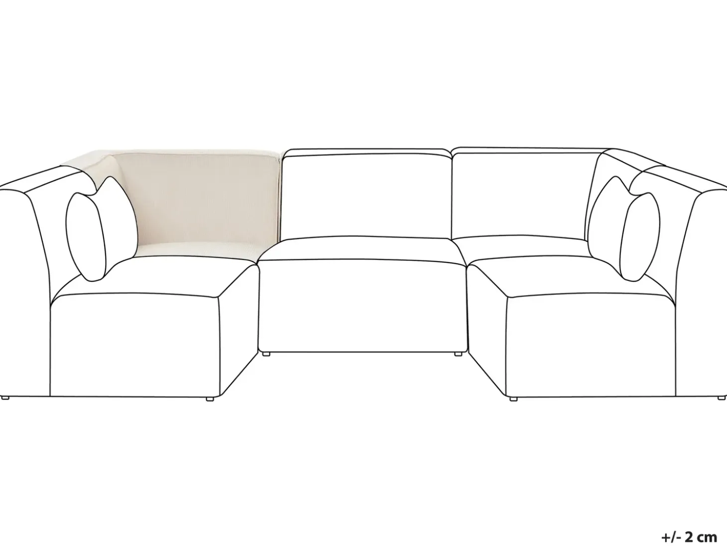 Clearance LEMVIG Jasno Sztruks Sofy Modułowe|Kolekcje Sof